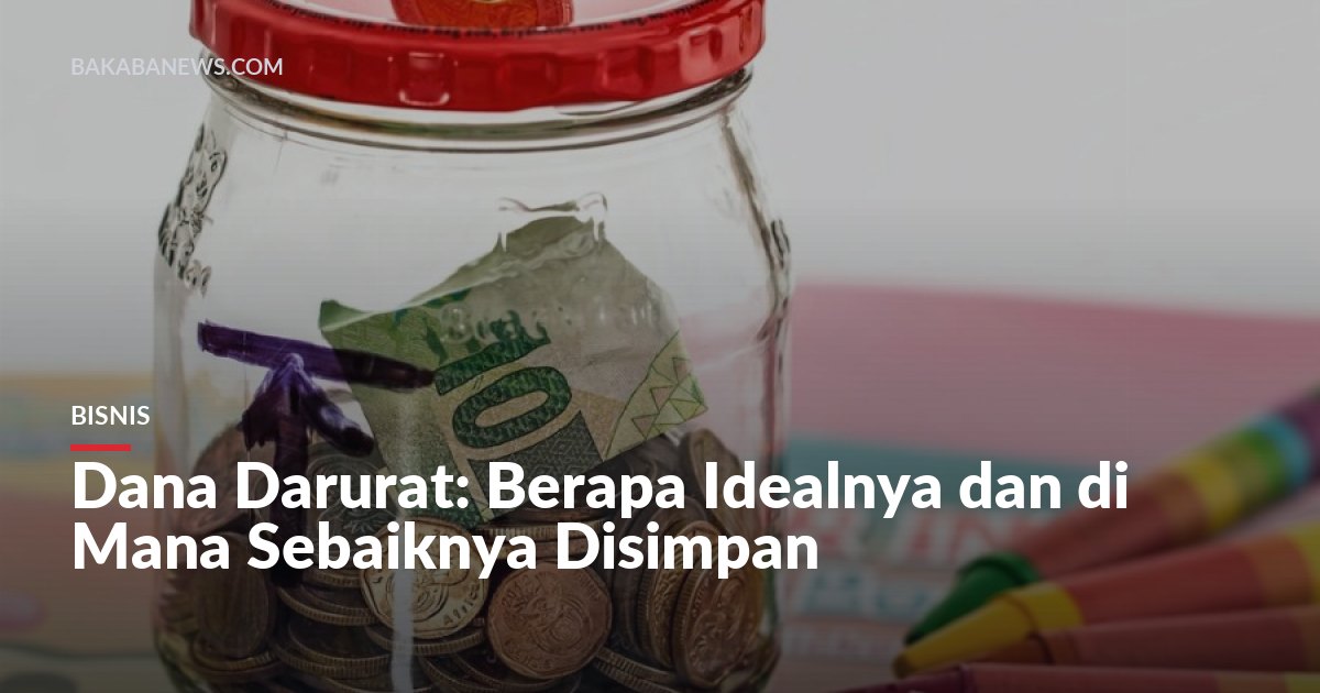 Ilustrasi tabungan tunai. Dana darurat disiapkan untuk kebutuhan mendadak, bukan untuk mengejar imbal hasil.